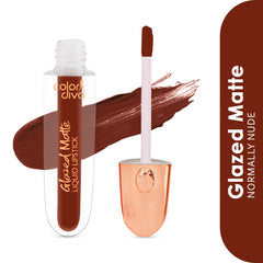 Glazzed matte Liquid Lipstick - Normally Nude