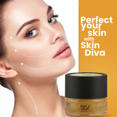 Skin Diva Luster Gold Massage Gel | Brightens Skin & Gives Shining Glow |Hydrates Skin Cells & Provides Nourishment | Suitable for All Skin Type | 50 gm |