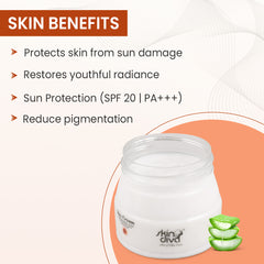 Skin Diva Brightening Day Protection Cream with SPF 15 | Day Cream for Dark Spots, Uneven Skin Tone| 50 gm |