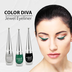 Baris Color Eyeliner Set of 3 (Silver, Black, Green)