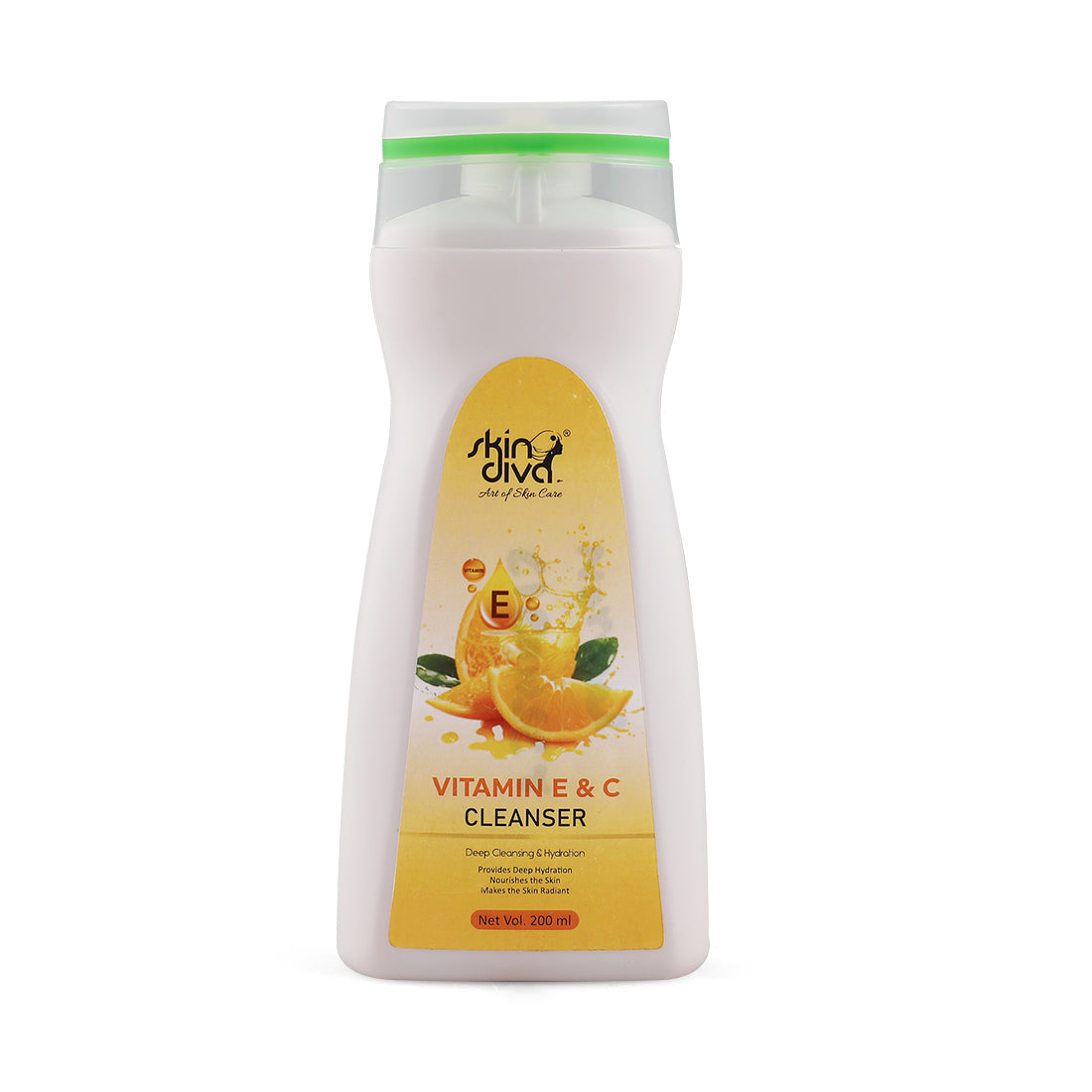 Skin Diva vitamin C Cleanser | Cleanser for Brighter and Glowing Skin | For all type skin | 200 ML |